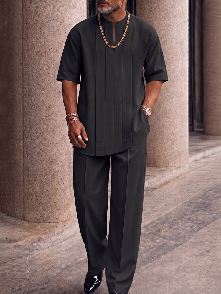 Julian™ | Modern Pleat Two-Piece Set