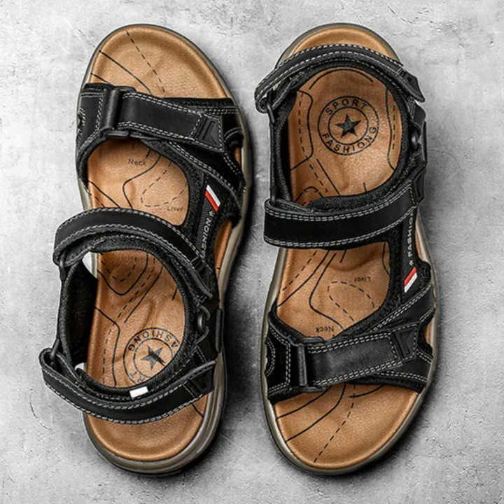 Bennett™ | AirCushion Adjustable Leather Sandals