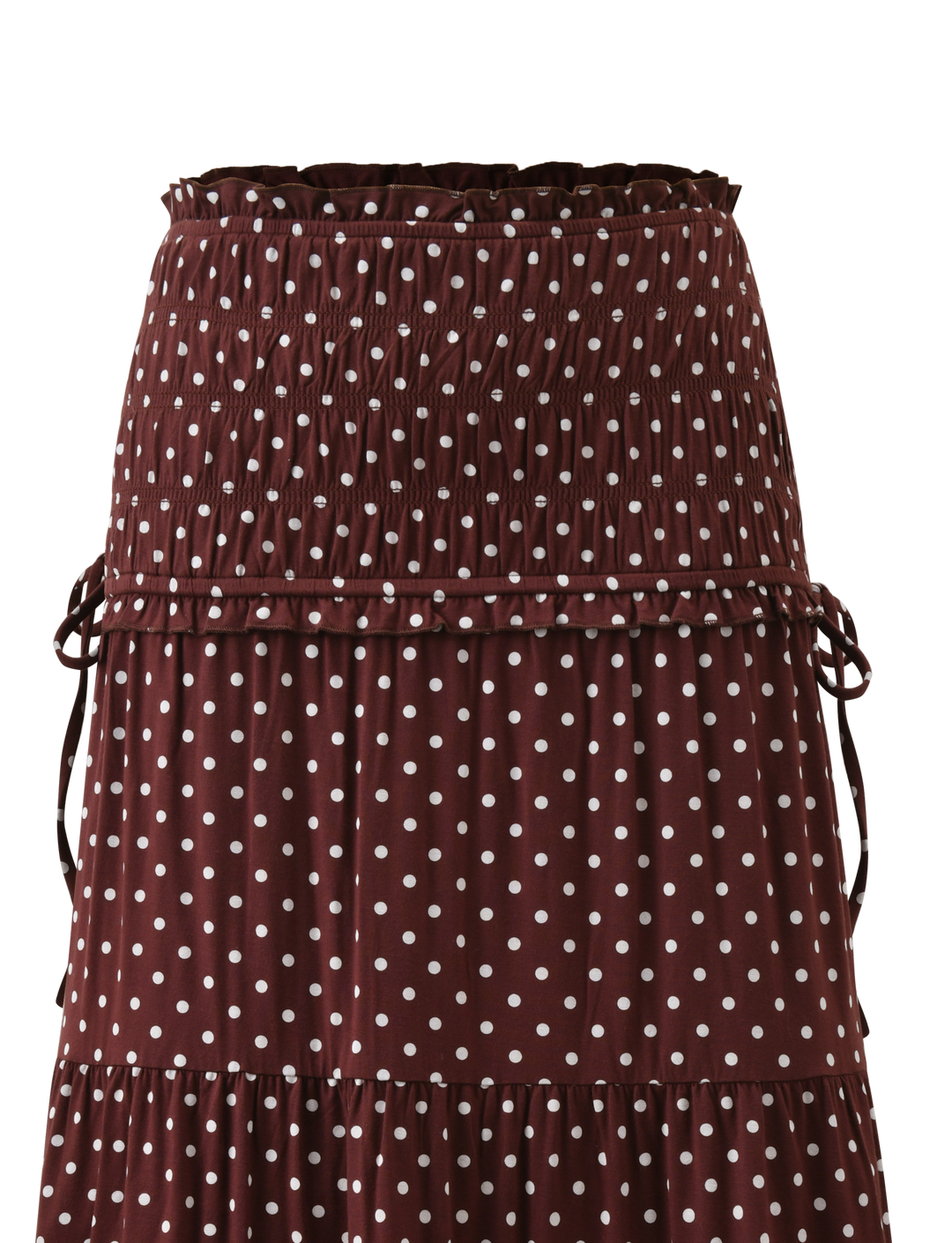 DENALI MAXI SKIRT - BROWN DOT