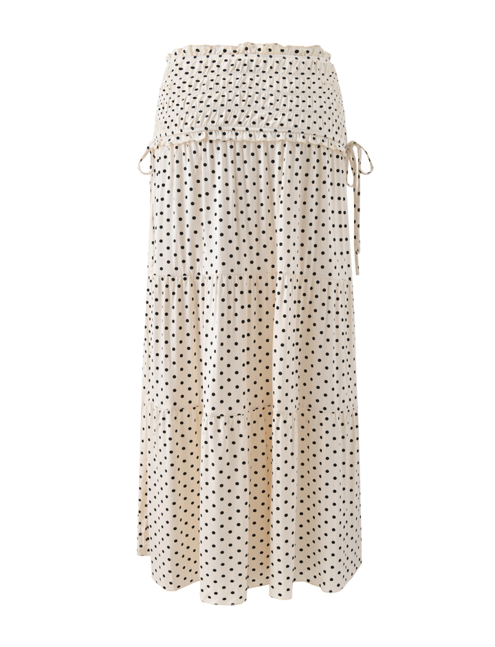 DENALI MAXI SKIRT - CREAM DOT