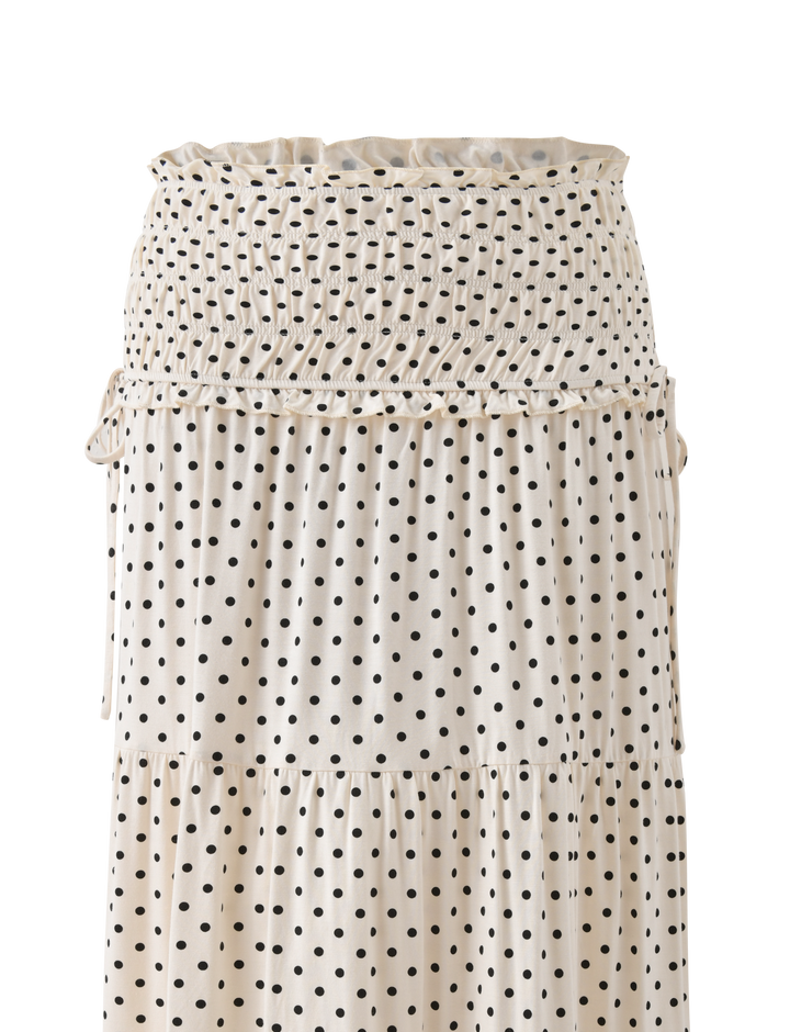 DENALI MAXI SKIRT - CREAM DOT