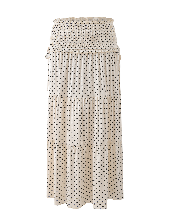 DENALI MAXI SKIRT - CREAM DOT