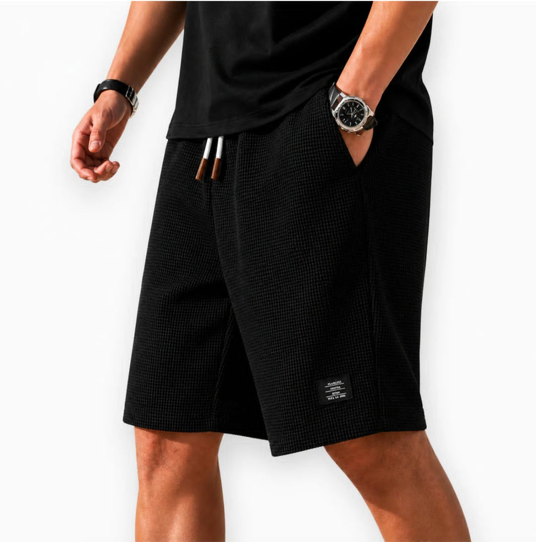 Liam | Waffle-Knit Bermuda Shorts