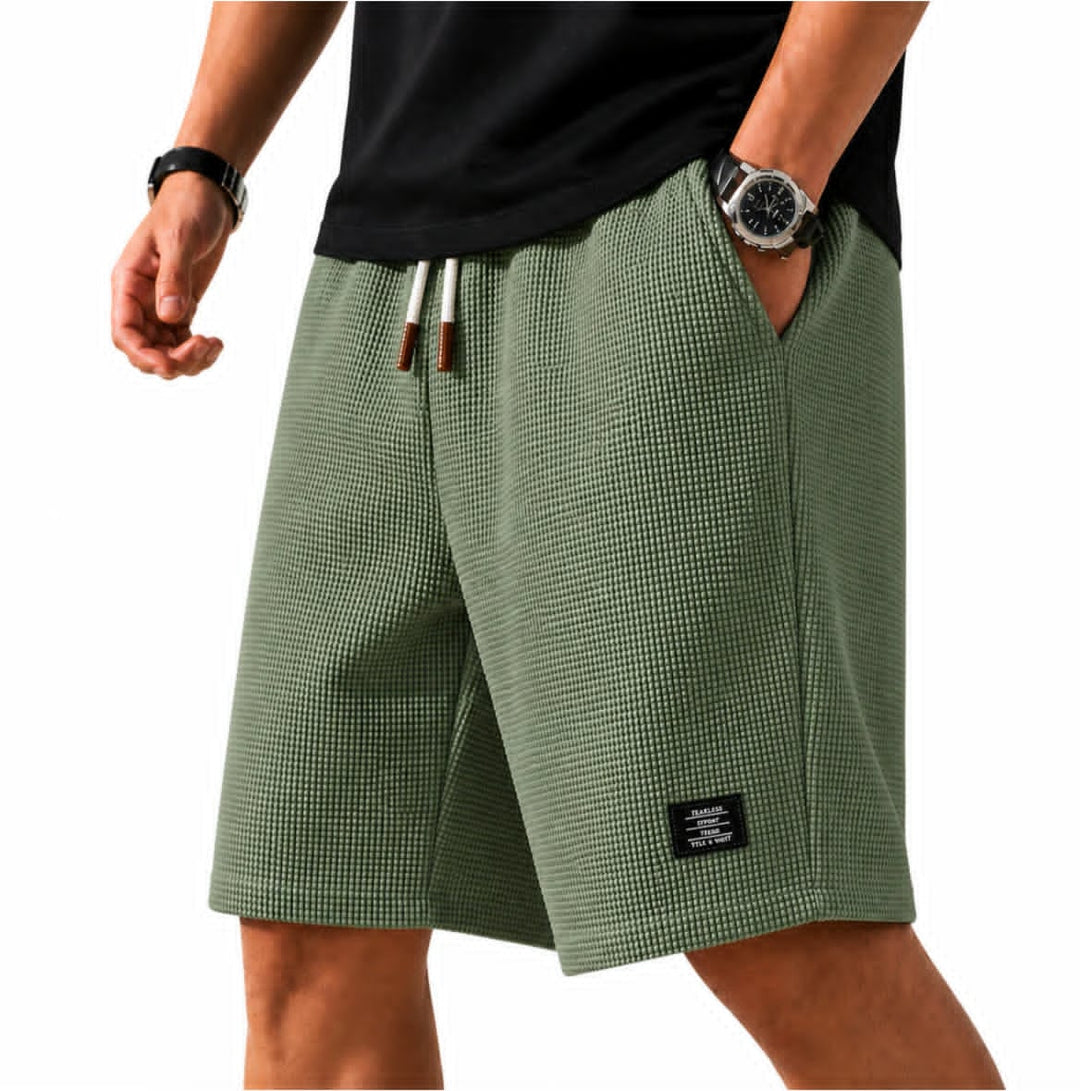 Liam | Waffle-Knit Bermuda Shorts