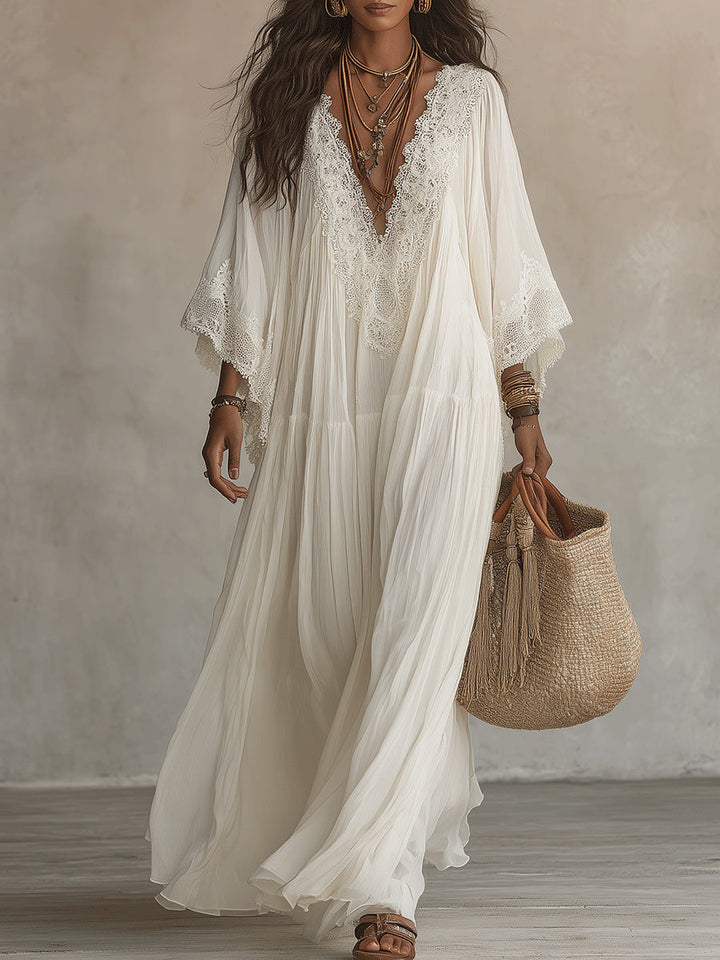 Celina™ | Ivory Lace Dream Maxi Dress