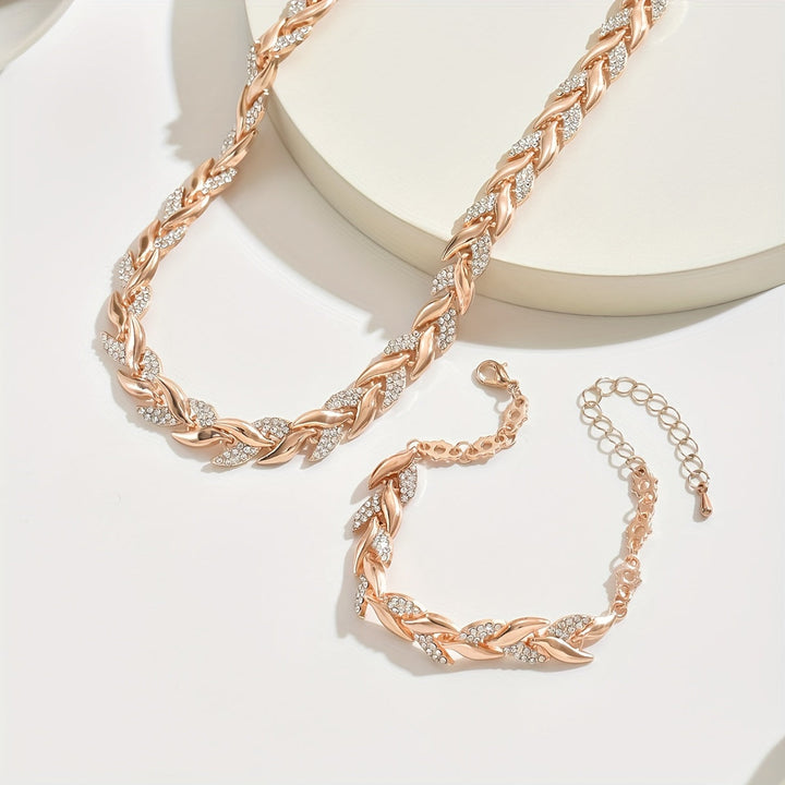 Herringbone Crystal Jewelry Collection