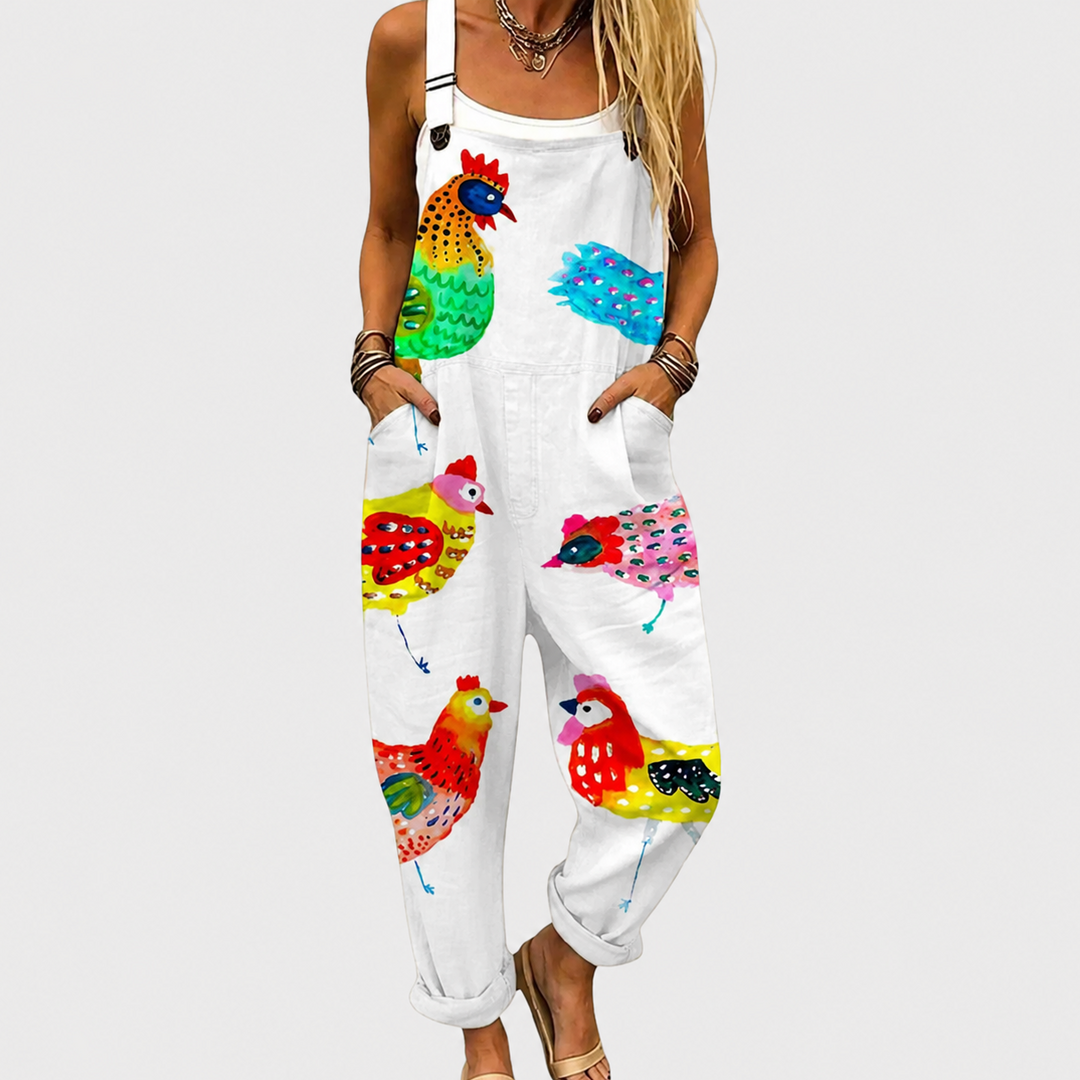 Cozy Graphic Jumpsuit
