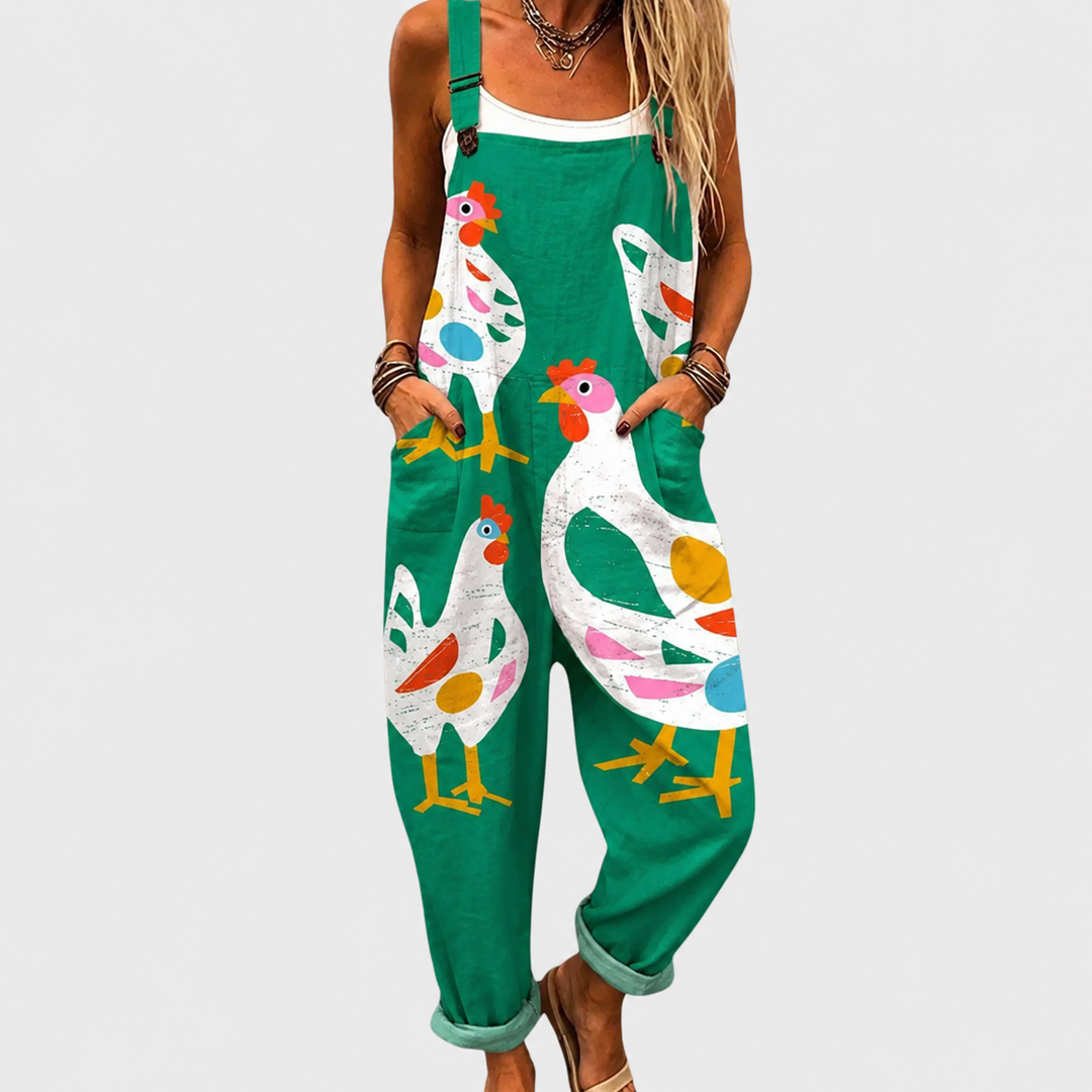 Cozy Patterned Jumpsuit