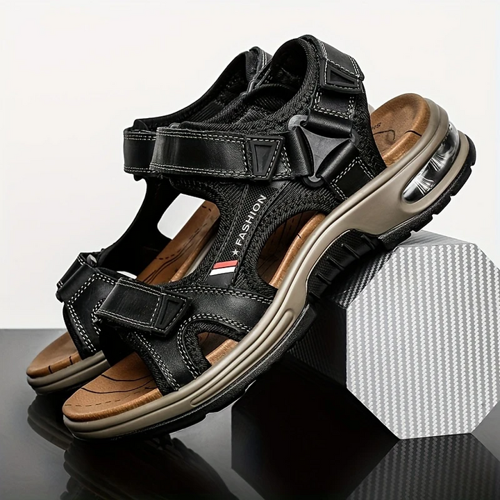 Bennett™ | AirCushion Adjustable Leather Sandals