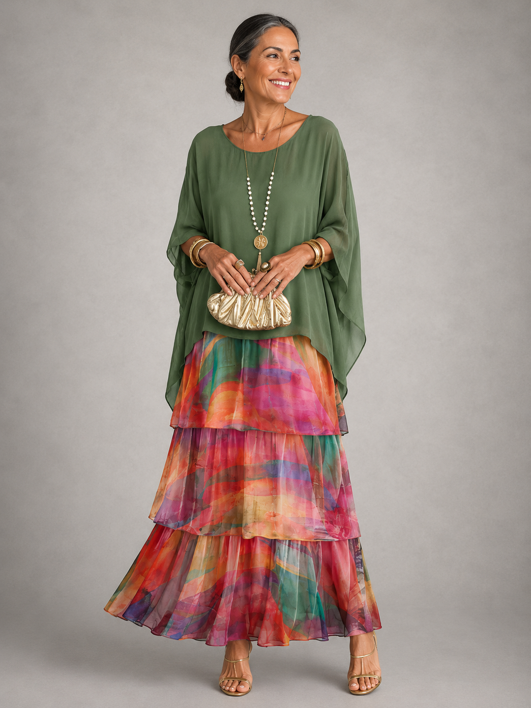 Celeste™ | Willow Grace Tiered Maxi Dress
