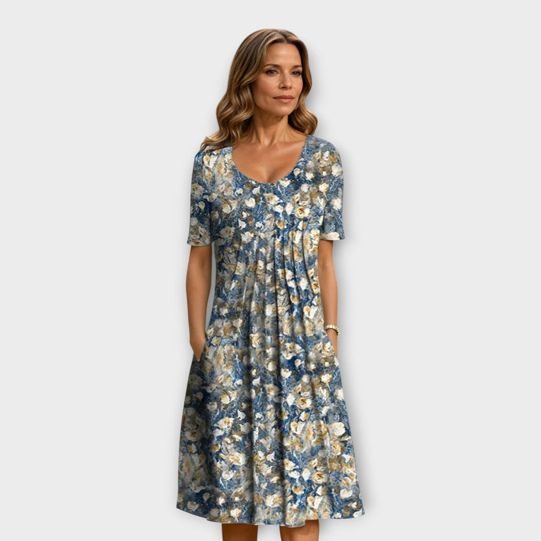 Marlowe™ | Meadow Bloom Flattering Midi Dress