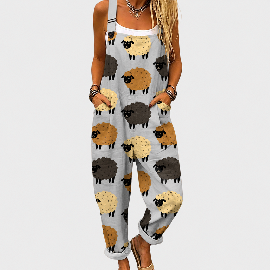 Cozy Graphic Jumpsuit