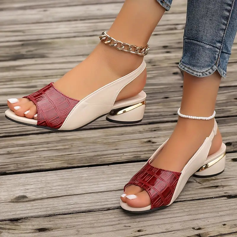 Camille | Elegant Comfort Slingback Sandals