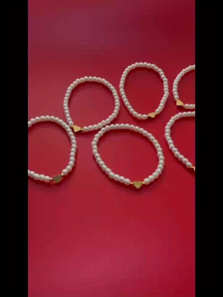 Stylish Heart Initial Bracelet (A–Z)