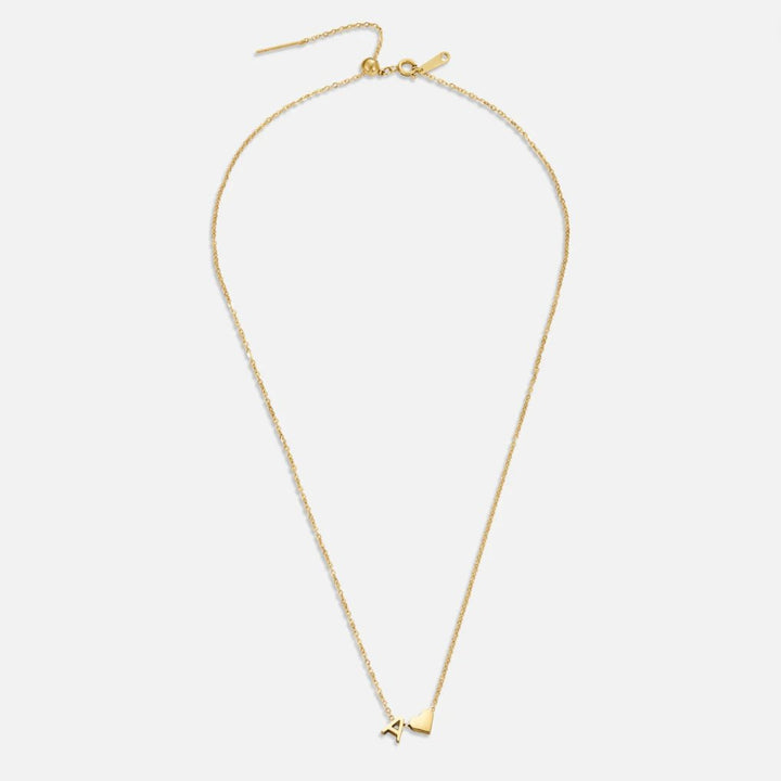Classic Heart Pendant Necklace with Personalized Initial