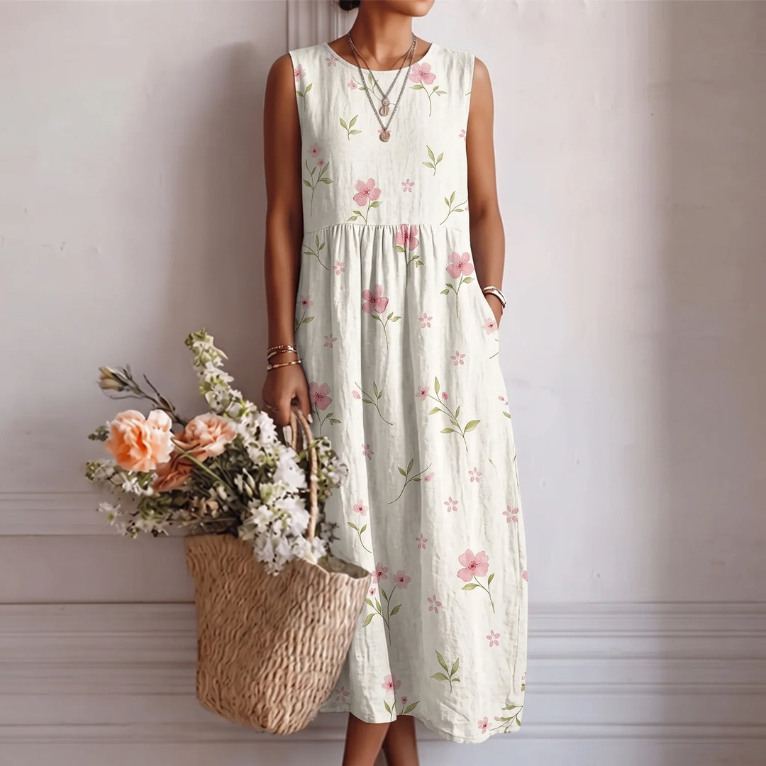 Rosalie™ | Botanical Paisley Midi Dress