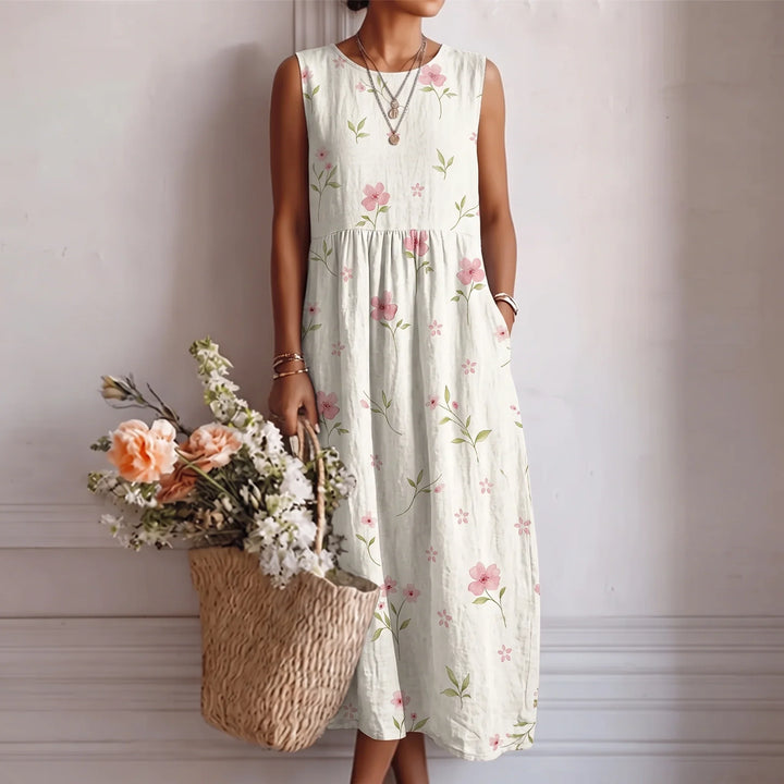 Rosalie™ | Botanical Paisley Midi Dress