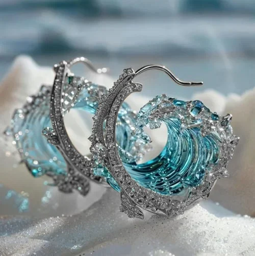 Ocean Wave Earrings