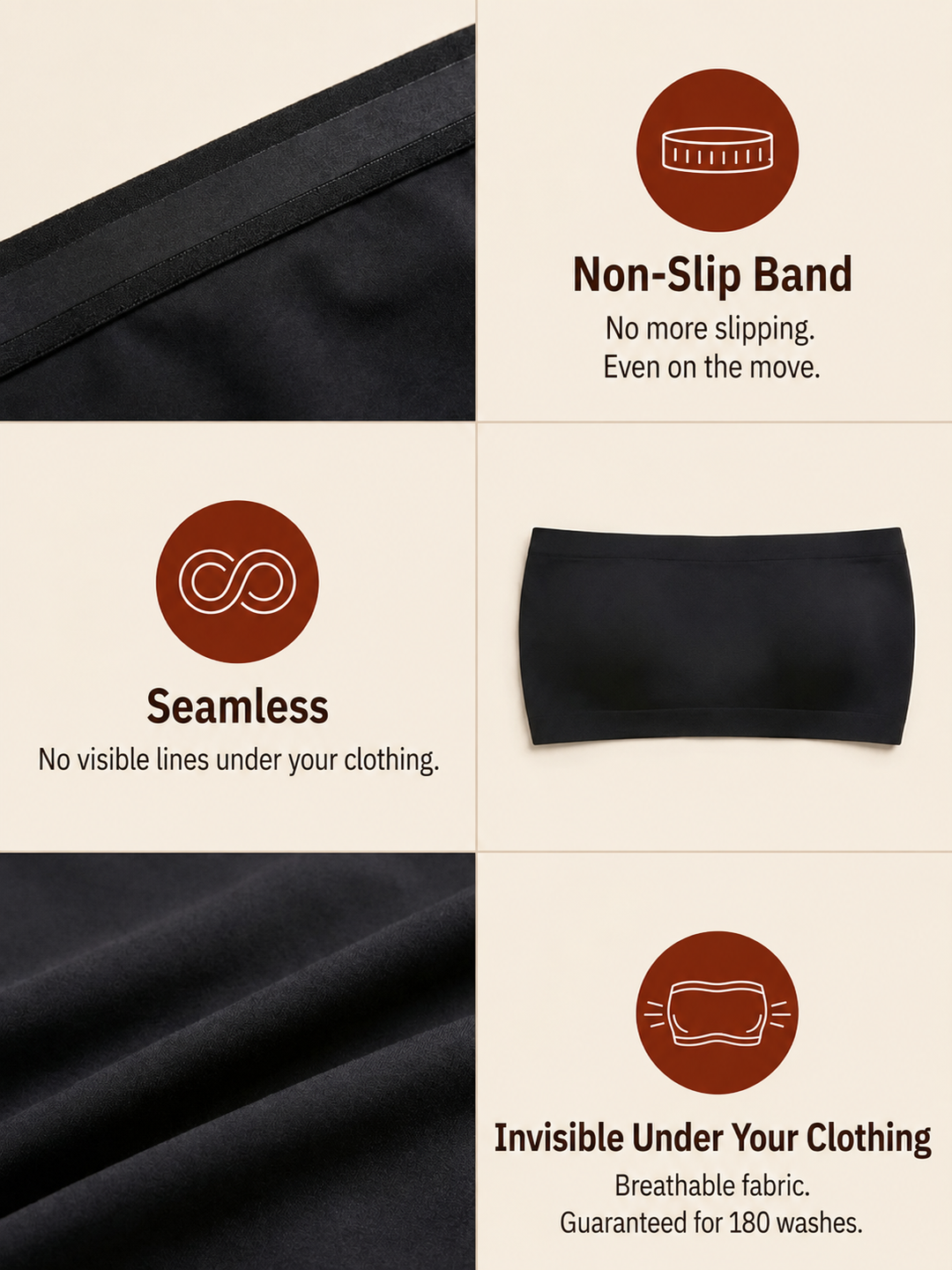 Sophie™ | Stay-Put Seamless Bandeau
