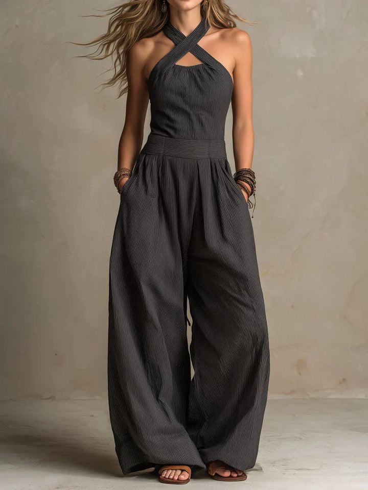 Sloane™ | Halter Wide-Leg Jumpsuit