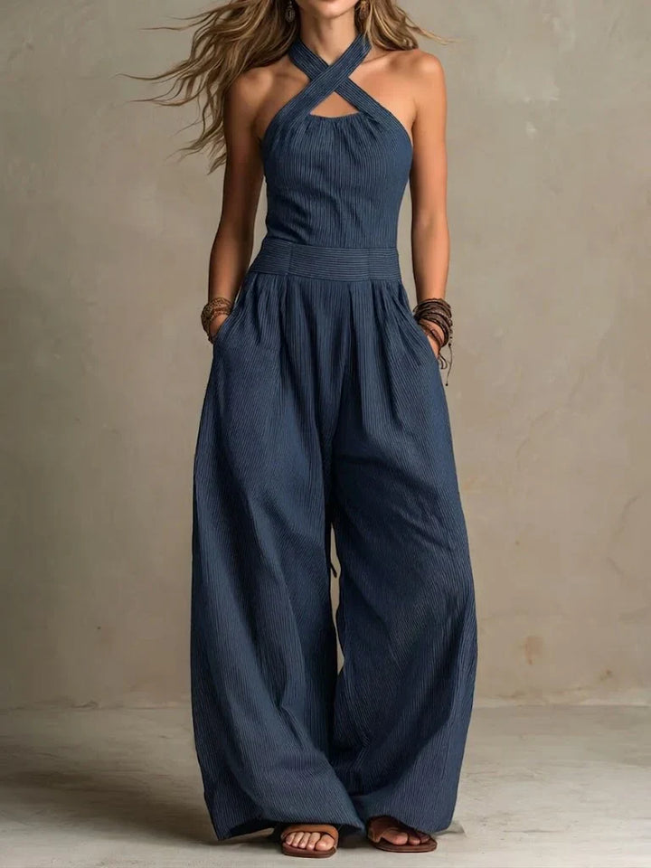 Sloane™ | Halter Wide-Leg Jumpsuit