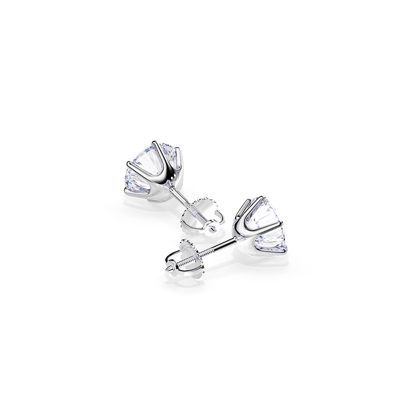 Elegant Tera White Gold Earrings